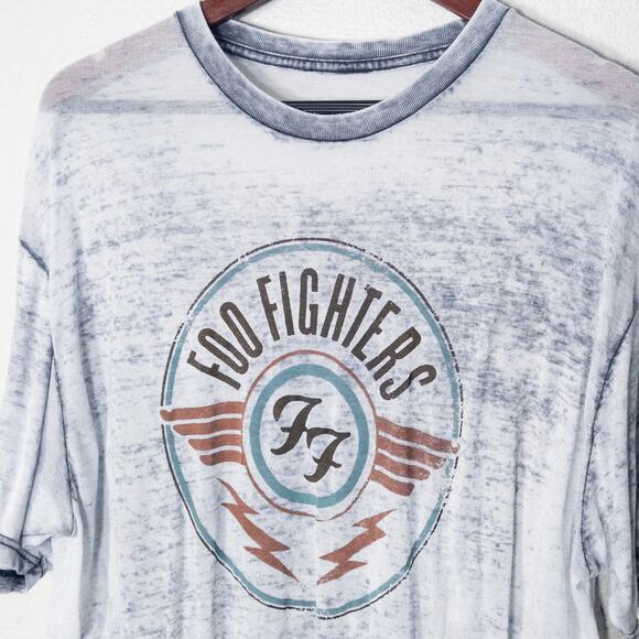 Foo Fighters Women’s Grunge Band Tee Sheer Cotton Distressed Style Graphic XL - Picture 3 of 7